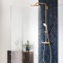 Grohe Euphoria zestaw prysznicowy ścienny termostatyczny z deszczownicą Brushed Cool Sunrise 26075GN0 zdj.4