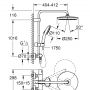 Grohe Vitalio Start System 250 zestaw prysznicowy ścienny termostatyczny z deszczownicą chrom 26677001 zdj.10
