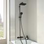 Grohe Vitalio Comfort 250 zestaw wannowo-prysznicowy ścienny termostatyczny z deszczownicą czarny mat 269842431 zdj.6