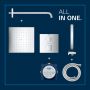 Grohe Precision Cube zestaw prysznicowy podtynkowy termostatyczny z deszczownicą chrom 34879000 zdj.11