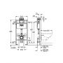 Grohe Rapid SL stelaż podtynkowy do miski WC wiszącej 38525001 zdj.2