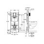 Grohe Rapid SL stelaż podtynkowy do miski WC wiszącej 38840000 zdj.2