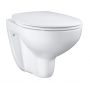 Zestaw Grohe Bau Ceramic miska WC wisząca bez kołnierza z deską wolnoopadającą biała 39351000 zdj.1