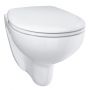 Zestaw Grohe Bau Ceramic miska WC wisząca bez kołnierza z deską wolnoopadającą biała 39351000 zdj.3