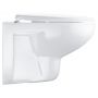 Zestaw Grohe Bau Ceramic miska WC wisząca bez kołnierza z deską wolnoopadającą biała 39351000 zdj.4