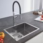 Zestaw Grohe K700 zlewozmywak stalowy z baterią kuchenną Pure Minta stal i filtrem wody Blue (31726SD0, 30601DC0, 40875000) zdj.5