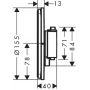 Hansgrohe ShowerSelect Comfort S bateria prysznicowa podtynkowa termostatyczna czarny chrom szczotkowany 15553340 zdj.2