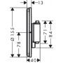 Hansgrohe ShowerSelect Comfort S bateria prysznicowa podtynkowa termostatyczna brąz szczotkowany 15559140 zdj.2