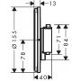 Hansgrohe ShowerSelect Comfort S bateria prysznicowa podtynkowa termostatyczna brąz szczotkowany 15562140 zdj.2