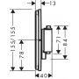 Hansgrohe ShowerSelect Comfort Q bateria prysznicowa podtynkowa termostatyczna brąz szczotkowany 15581140 zdj.2