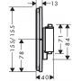 Hansgrohe ShowerSelect Comfort Q bateria wannowo-prysznicowa podtynkowa termostatyczna brąz szczotkowany 15583140 zdj.2