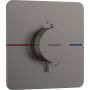 Hansgrohe ShowerSelect Comfort Q bateria prysznicowa podtynkowa termostatyczna czarny chrom szczotkowany 15588340 zdj.1