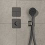Hansgrohe ShowerSelect Comfort Q bateria prysznicowa podtynkowa termostatyczna czarny chrom szczotkowany 15589340 zdj.4