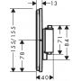 Hansgrohe ShowerSelect Comfort Q bateria prysznicowa podtynkowa termostatyczna czarny mat 15589670 zdj.2