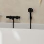 Hansgrohe Tecturis S bateria wannowo-prysznicowa ścienna czarny mat 73422670 zdj.4