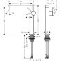 Hansgrohe Tecturis E bateria umywalkowa stojąca 240 Fine CoolStart Ecosmart+ czarny chrom szczotkowany 73070340 zdj.2