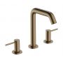 Hansgrohe Tecturis S bateria umywalkowa stojąca 3-otworowa brąz szczotkowany 73330140 zdj.1