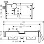 Hansgrohe Tecturis E bateria wannowo-prysznicowa ścienna czarny chrom szczotkowany 73420340 zdj.2