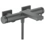 Hansgrohe Tecturis E bateria wannowo-prysznicowa ścienna czarny chrom szczotkowany 73420340 zdj.1