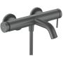 Hansgrohe Tecturis S bateria wannowo-prysznicowa ścienna czarny chrom szczotkowany 73422340 zdj.1