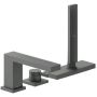 Hansgrohe Tecturis E bateria wannowo-prysznicowa nawannowa czarny chrom szczotkowany 73443340 zdj.1