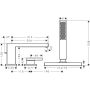 Hansgrohe Tecturis E bateria wannowo-prysznicowa nawannowa czarny chrom szczotkowany 73443340 zdj.2