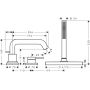 Hansgrohe Tecturis S bateria wannowo-prysznicowa nawannowa czarny chrom szczotkowany 73447340 zdj.2