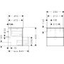 Hansgrohe Xelu Q szafka 58 cm podumywalkowa wisząca szary diament mat/chrom 54024000 zdj.2