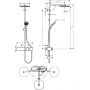 Hansgrohe Pulsify S ShowerTablet Select zestaw prysznicowy ścienny termostatyczny brąz szczotkowany 24220140 zdj.2