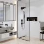Hansgrohe Unica drążek prysznicowy 90 cm z wężem czarny mat 24403670 zdj.4