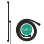Hansgrohe Unica drążek prysznicowy 90 cm z wężem czarny mat 24405670 zdj.8