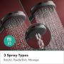 Hansgrohe Raindance Alive S Puro EcoSmart zestaw prysznicowy ścienny termostatyczny z deszczownicą czarny chrom szczotkowany 24593340 zdj.3