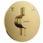Hansgrohe Crometta zestaw prysznicowy podtynkowy z deszczownicą złoty  szczotkowany 88002392 zdj.4