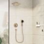 Hansgrohe Crometta zestaw prysznicowy podtynkowy z deszczownicą złoty  szczotkowany 88002392 zdj.8
