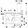 Hansgrohe EluPura Original S kompakt WC + deska sedesowa biały 60205450 zdj.3