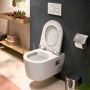Hansgrohe EluPura Original S zestaw miska z deską wisząca bez kołnierza biały połysk 60207450 zdj.8