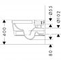 Hansgrohe EluPura Original Q miska WC wisząca bez kołnierza biały połysk 61181450 zdj.2