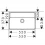 Hansgrohe Xanuia Q umywalka 55x37 cm prostokątna ścienna Compact biała 60212450 zdj.2