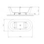 Hoesch Philippe Starck Edition 1 wanna wolnostojąca 180x90 cm owalna biała 6021.010010 zdj.2