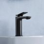 Invena Neri bateria umywalkowa stojąca czarny mat BU-01-004 zdj.5