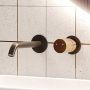 Invena Moonlight bateria umywalkowa podtynkowa czarny/gold rose BP-77-U14 zdj.7