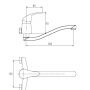 Invena Mitris bateria kuchenna ścienna chrom BC-79-K01 zdj.2