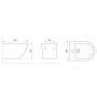 Invena Tavro bidet wiszący czarny CB-71-005 zdj.2