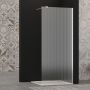 Invena ścianka prysznicowa walk-in 90 cm chrom półmat/szkło ryflowane AK-32-199 zdj.9