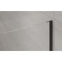 Invena ścianka prysznicowa walk-in 100 cm czarny półmat/szkło przezroczyste AK-32-101 zdj.6