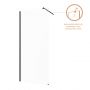 Invena ścianka prysznicowa walk-in 100 cm czarny półmat/szkło przezroczyste AK-32-101 zdj.8