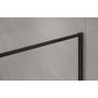 Invena ścianka prysznicowa walk-in 100 cm czarny półmat/szkło przezroczyste AK-32-108 zdj.5