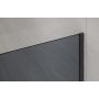 Invena ścianka prysznicowa walk-in 110 cm czarny półmat/szkło grafitowe AK-32-113 zdj.5