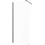 Invena ścianka prysznicowa walk-in 120 cm czarny półmat/szkło przezroczyste AK-32-121 zdj.1