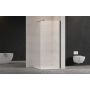 Invena ścianka prysznicowa walk-in 120 cm czarny półmat/szkło przezroczyste AK-32-121 zdj.4